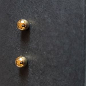 Large Gold Plated Ball Earrings